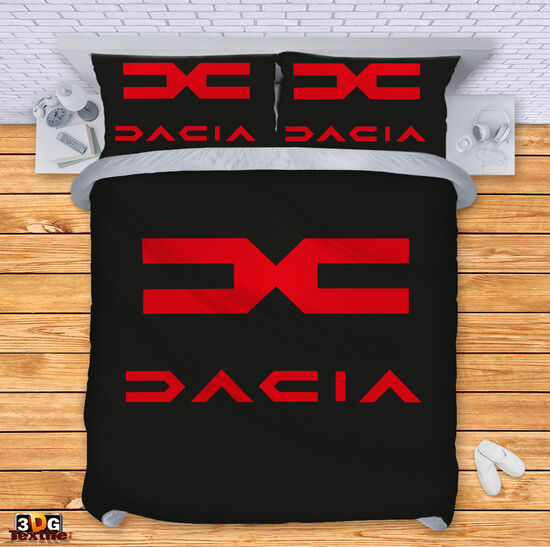 Модерно Спално бельо с принт - Дачия Черно - Dacia Black