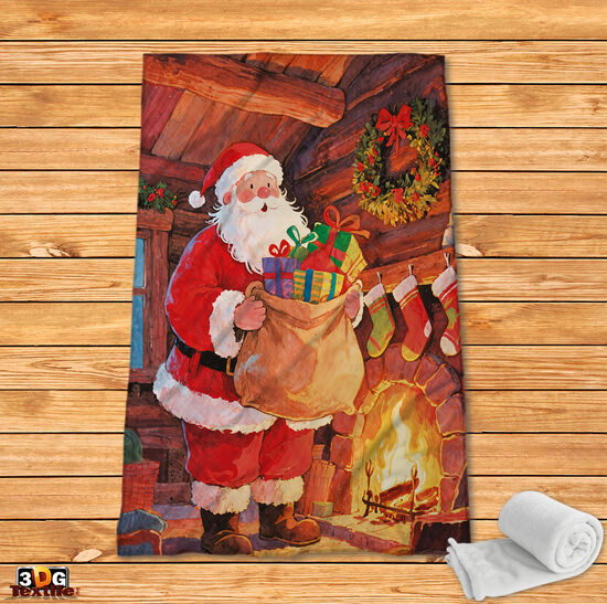 Поларено одеяло Дядо Коледа