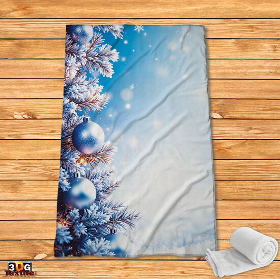 Поларено одеяло Коледна украса