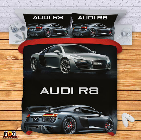 Модерен Сет чаршафи с принт - АУДИ  - AUDI R8 2