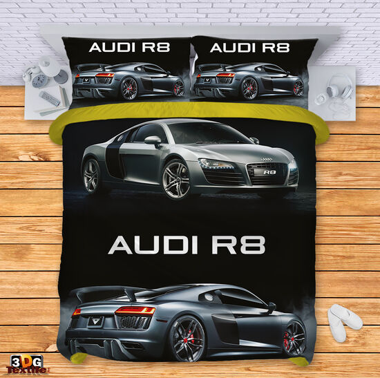 Модерен Сет чаршафи с принт - АУДИ  - AUDI R8 1
