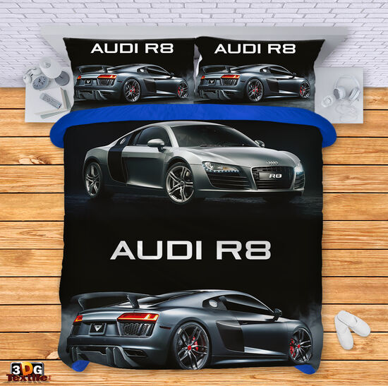 Модерен Сет чаршафи с принт - АУДИ  - AUDI R8 3