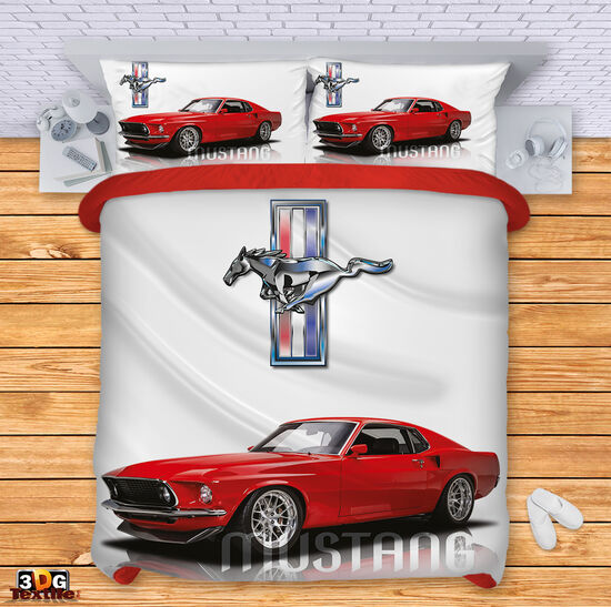 Комплект чаршафи с 3D дигитален принт - Мустанг - Mustang 1