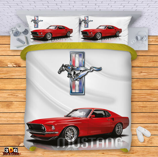 Комплект чаршафи с 3D дигитален принт - Мустанг - Mustang 2