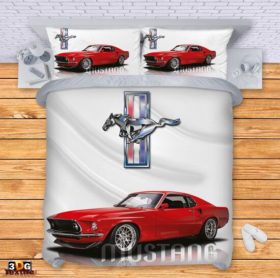 Комплект чаршафи с 3D дигитален принт - Мустанг - Mustang