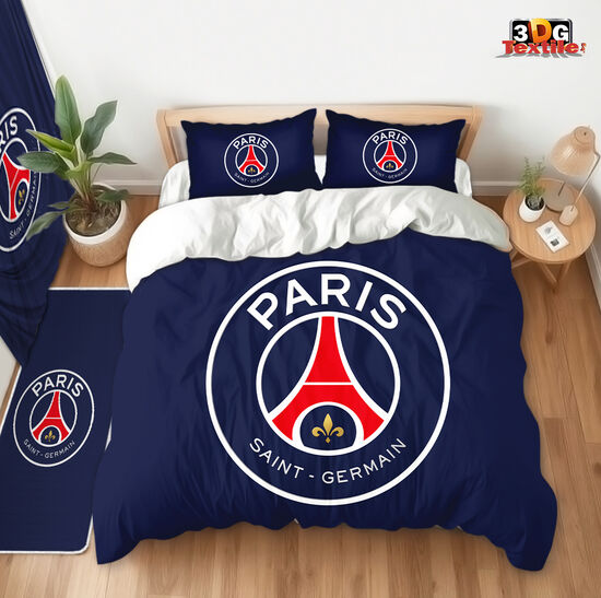 Модерен Спален сет с дигитален принт - ПСЖ Бяло - Paris Saint Germain 2