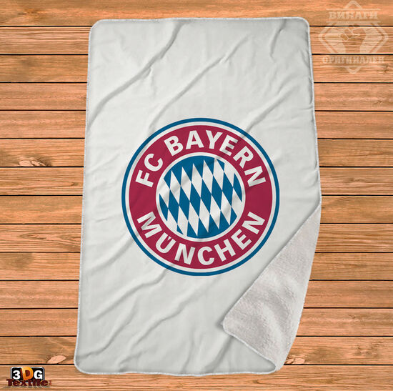 Одеяло Шерпа Полар Байерн Мюнхен Бяло - Bayern München White