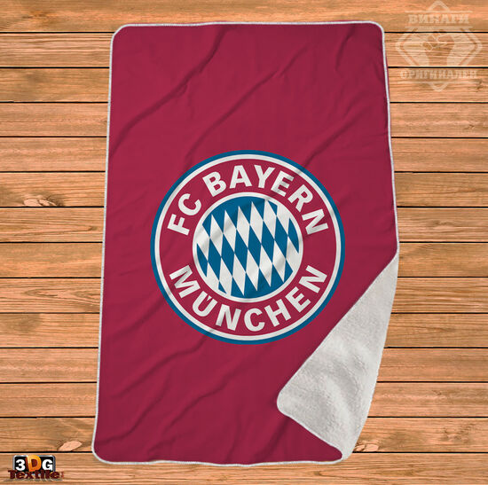 Одеяло Шерпа Полар Байерн Мюнхен Червено - Bayern München Red