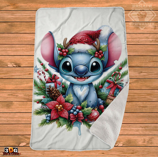 Одеяло Шерпа Полар Stich Christmas 4