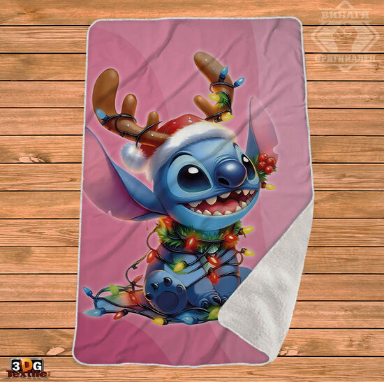 Одеяло Шерпа Полар Stich Christmas 3