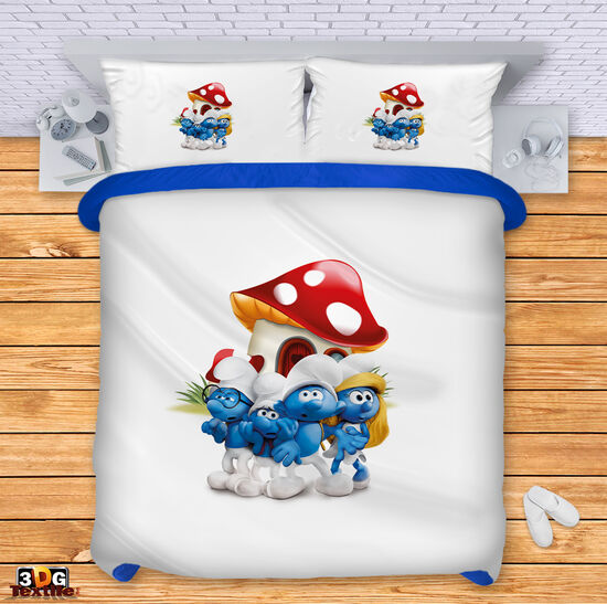 Сет за легло с дигитален принт - Смърфовете - The Smurfs 1