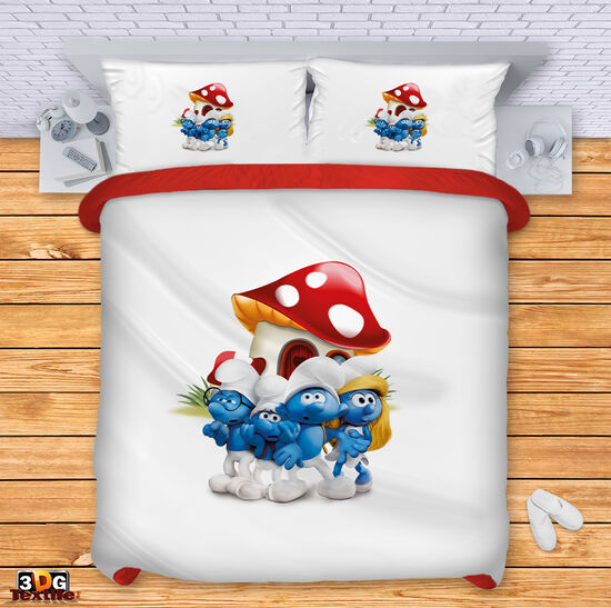 Сет за легло с дигитален принт - Смърфовете - The Smurfs 2