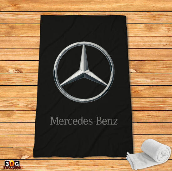 Поларено одеяло Мерцедес лого черно  150x200 SALE 1
