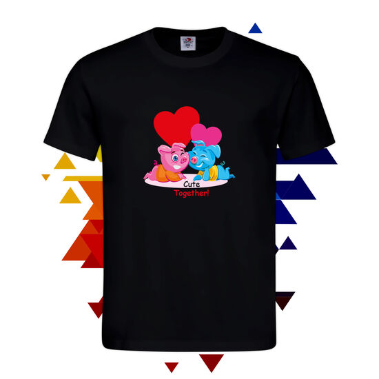 Мъжка Тениска Влюбени прасенца