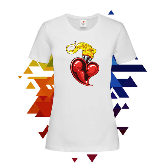 Дамска Тениска Сърце 3