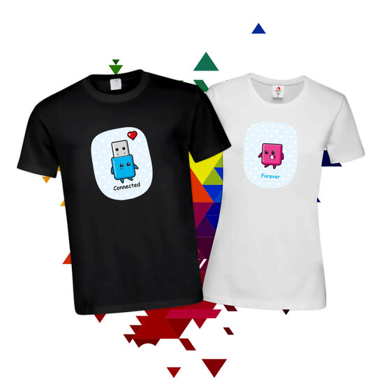 Тениски за двойки - Флашка