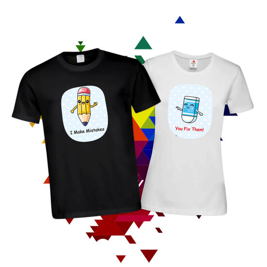 Тениски за двойки - Молив и Гума