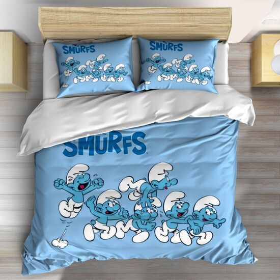Спално бельо Смърфовете Забава 150x200 с една калъфка SALE