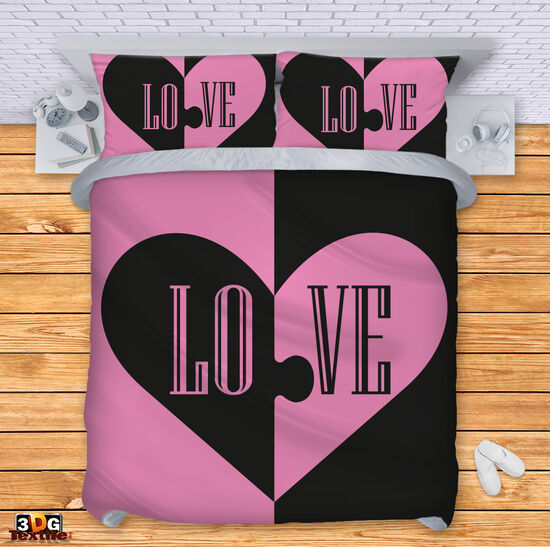 Модерно Спално бельо с принт - Любов