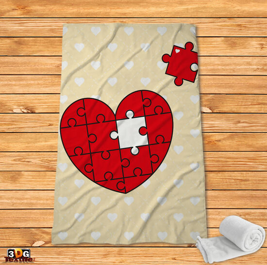 Поларено одеяло Сърце - Пъзел 2