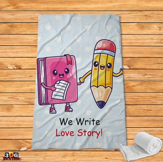 Поларено одеяло Молив и тетрадка