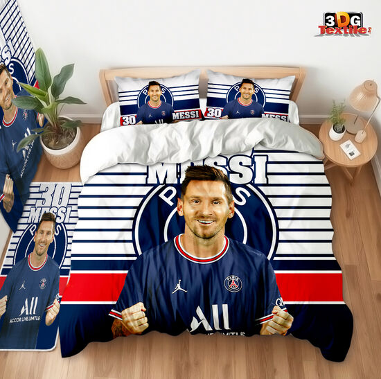Спално бельо с 3D дигитален дизайн -  Меси ПСЖ - Messi PSG