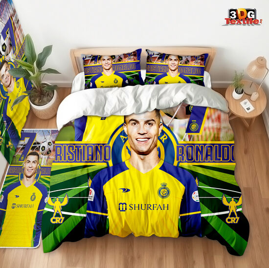 Модерен Сет чаршафи с дигитален принт -  Роналдо Ал-Насър - Ronaldo Al Nassr 1
