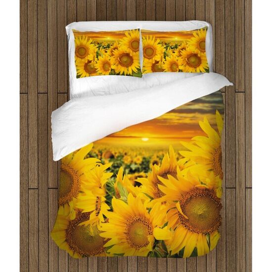 Спално бельо Слънчогледи 200х210см с две калъфки SALE