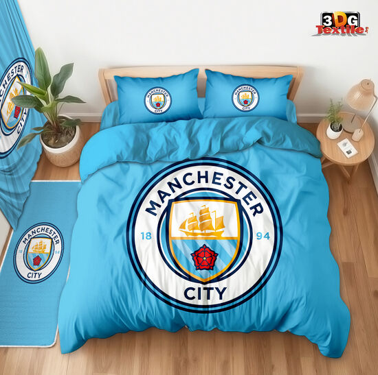 Модерен Спален сет с дигитален принт - Манчестър Сити - Manchester City 1