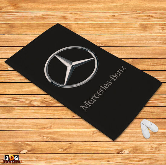 Килим Мерцедес лого черно 70х140 SALE