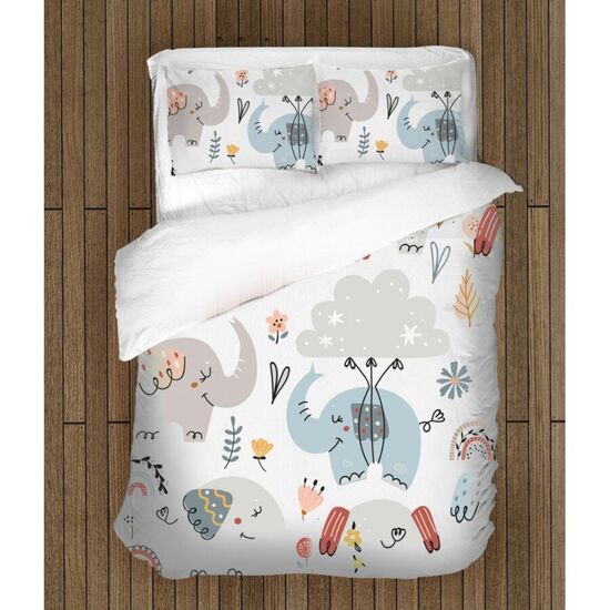 Спално бельо Слончета 200x210 с две калъфки SALE