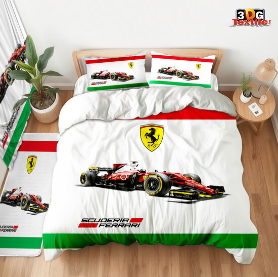 Модерен Сет чаршафи с принт - Ферари - Ferrari