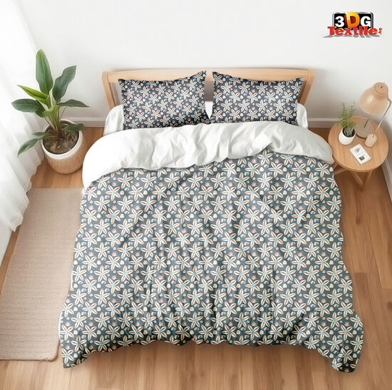 Спален сет с 3D дигитален дизайн - Морски десен - Seashell design