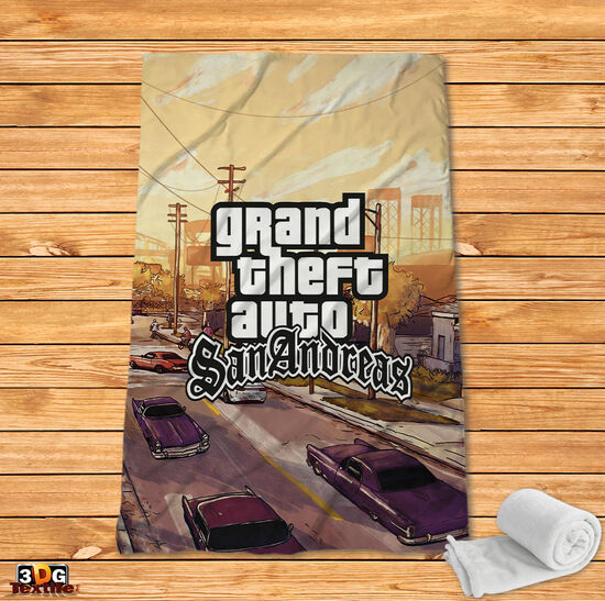Поларено одеяло Grand Theft Auto San Andreas