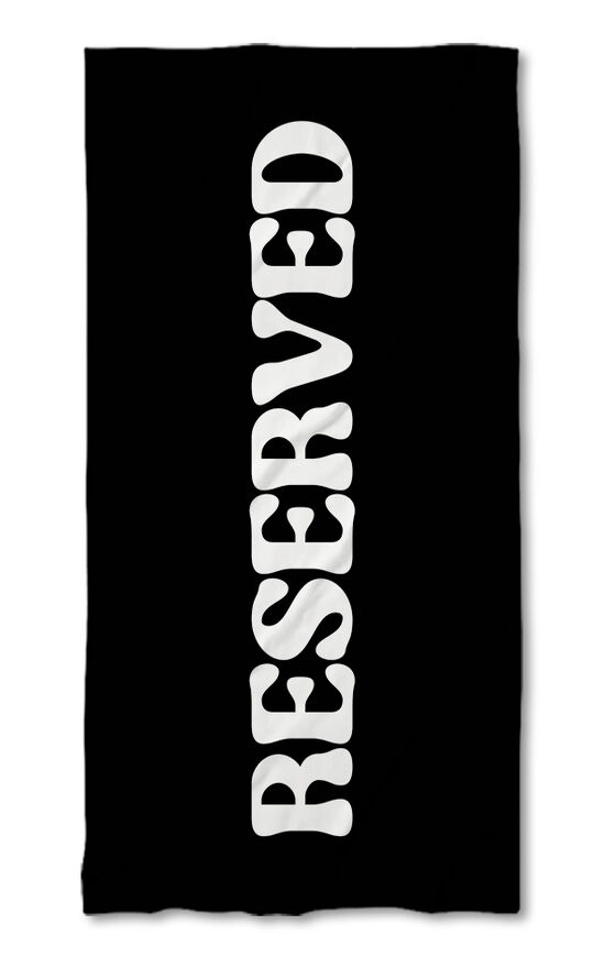 Хавлиена кърпа Reserved Black - White