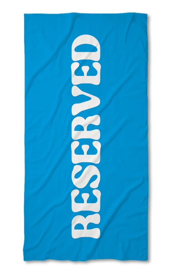 Хавлиена кърпа Reserved Blue - White