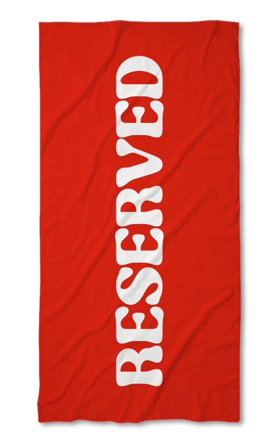 Хавлиена кърпа Reserved Red - White