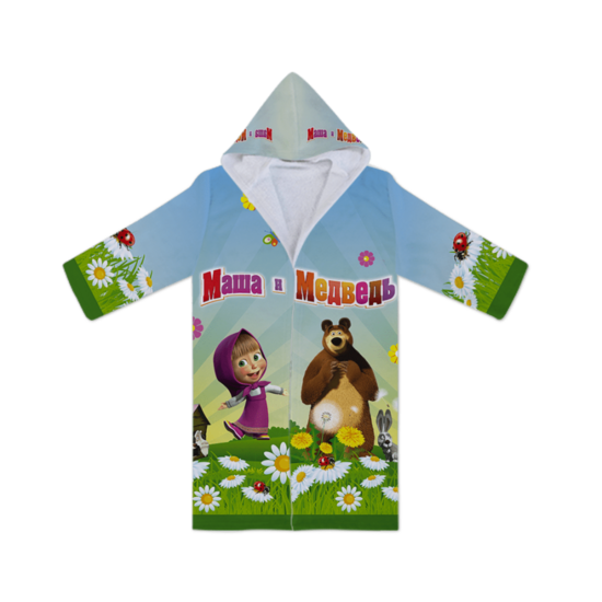 Халат за баня Маша и мечока 2-4 години SALE