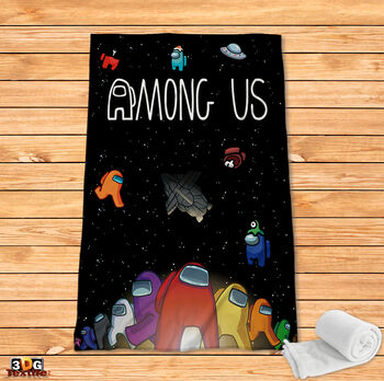 Поларено одеяло Принт Among Us
