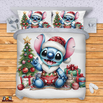 Спален 3D комплект с дигитален принт -  Стич Коледа 3 - Stitch Christmas 3