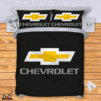 Спално бельо с 3D дигитален принт -  Шевролет черен - Chevrolet black