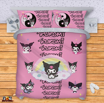 Модерен Сет за легло с дигитален принт - Kuromi - Kuromi