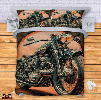 Спален комплект с 3D дигитален принт - Харли Дейвидсън - Harley Davidson