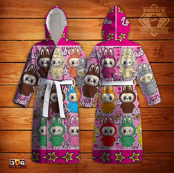 Халати за баня Лабубу