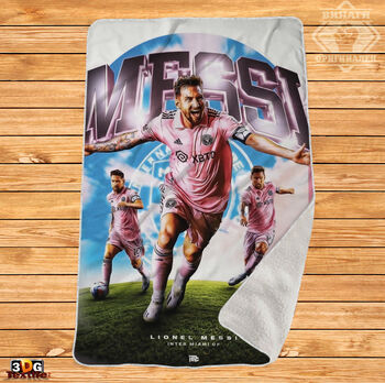 Одеяло Шерпа Полар Меси- Messi