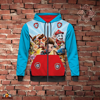 Спортно Худи с цип Пес Патрул Син