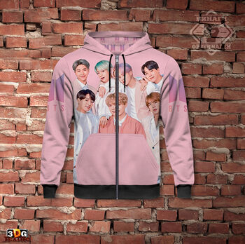 Спортно Худи с цип БТС