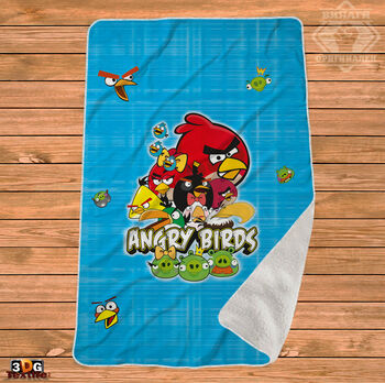 Одеяло Шерпа Полар Енгри Бърдс - Angry Birds