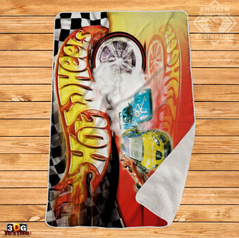 Одеяло Шерпа Полар Hot Wheels