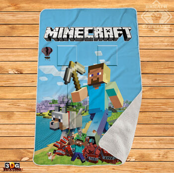 Одеяло Шерпа Полар Майнкрафт - Minecraft